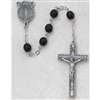 Rosary - Black Glass Beads