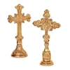 Gold Cross on Stand