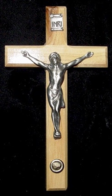 Crucifix - 5" with Small Stone