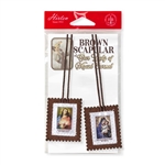 Scapular Brown with Brown Cord