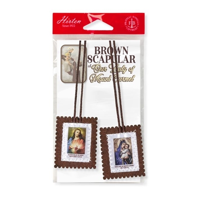 Scapular Brown with Brown Cord
