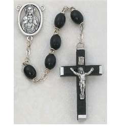 Rosary - Black Wood
