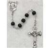 Rosary - Black Wood Beads