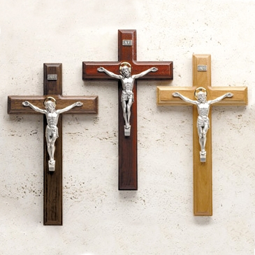 Crucifix - 11" Walnut with Salerni Corpus