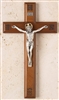 Crucifix - 11" Walnut Laser with Engraved IHS