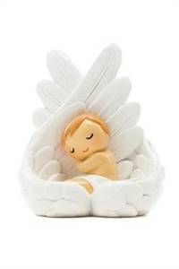 Statue Protect Me Angel Wings with Baby