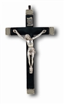 Crucifix - 4.25" Black (Nickel Bound)