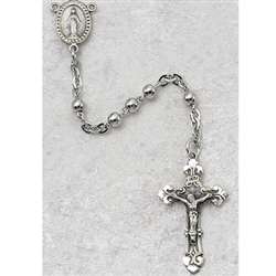 Rosary Sterling Silver with Rhodium Plating