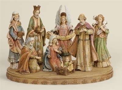 Nativity Set - 17" Wood-Look