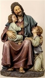 Statue - Jesus with Children (29")