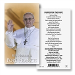 Paper Holy Card - Pope Francis