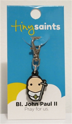 Bl. John Paul II Tiny Saints Charm