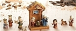 Nativity Set: 11-piece Stable & Nativity Pageant (8")