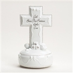 Cross Porcelain - God Bless Music Box (7")