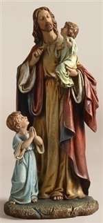 Statue - Jesus with Children (10")