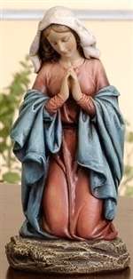 Statue - Praying/Kneeling Madonna (6.75")