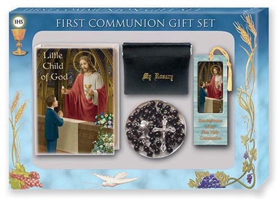 First Communion Gift Set 6-pc Boy Child of God Deluxe Edition