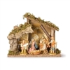 Fontanini - Nativity, 5 piece Set w/ Italian Stable, 5"