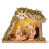 Fontanini - Nativity, LED, 4 piece Set w/ Italian Stable, 5"