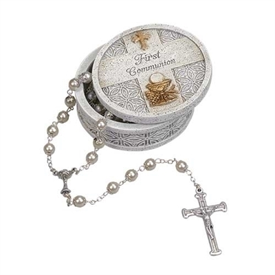 First Communion Keepsake Box (Rosary not included)