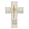 First Communion Wall Cross - 9.25" Stone Finish