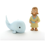 Action Figure Set- Jonah and the Big Fish - 3"