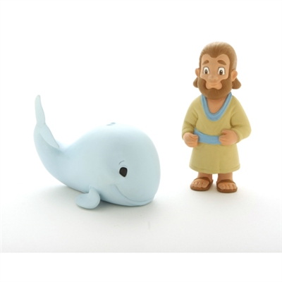 Action Figure Set- Jonah and the Big Fish - 3"