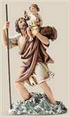Statue - St. Christopher and Child (6")