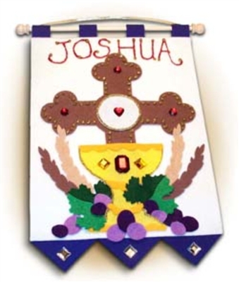 First Communion Banner Kit: Boy (Cross of Redemption)