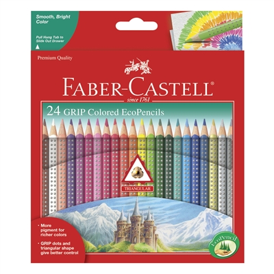 Colored Pencil Set - Triangular (24 piece)