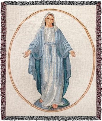 Throw Blanket Our Lady of Grace Blessed Mother
