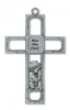 Cross - 6" Pewter Praying Boy