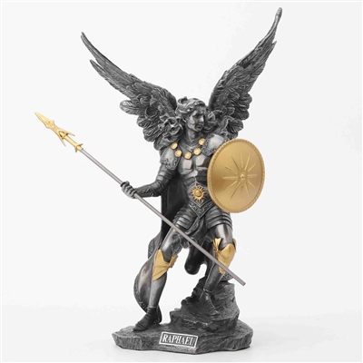 Archangel Raphael (Pewter and Gold)