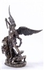 Saint Michael the Archangel Standing on Demon with Sword