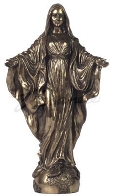 Our Lady of Grace Statue 11-inch Bronze