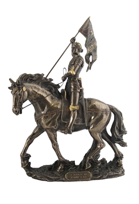 Saint Joan of Arc on Horseback with Flag