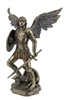 Saint Michael the Archangel Standing on Demon with Sword and Shield