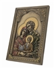 Holy Family - Iconic Style Wall Plaque with Stand