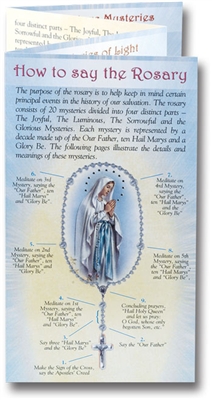 How to Say the Rosary pamphlet