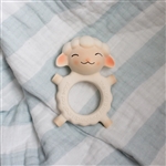 God's Little Lamb Rubber Teether