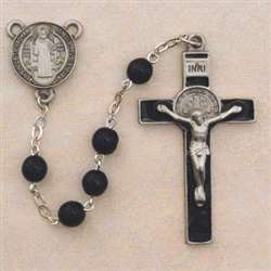 Rosary - St. Benedict Black Beads