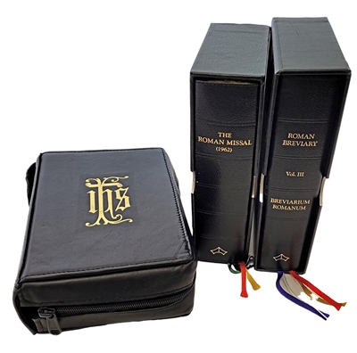 Leather Cover IHS Design for Baronius Missal