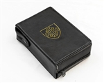 Leather Cover Black Padded with Jerusalem Cross