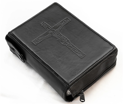 Leather Cover Embossed Crucifix