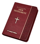 New Catholic Bible NCB St. Joseph New Testament Vest Pocket Edition Burgundy