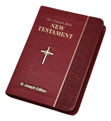 New Catholic Bible NCB St. Joseph New Testament Vest Pocket Edition Burgundy