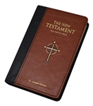 New Catholic Bible NCB St. Joseph New Testament Pocket Edition Brown DuraLux