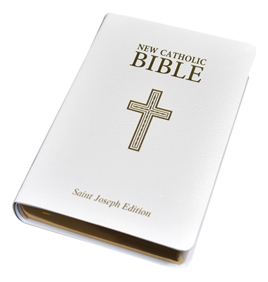 New Catholic Bible NCB St. Joseph Gift Edition Personal Size White