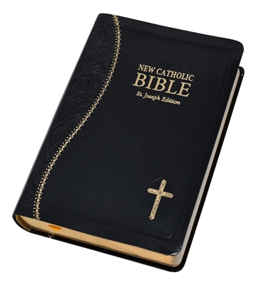 New Catholic Bible NCB St. Joseph Gift Edition Medium Size Black DuraLux