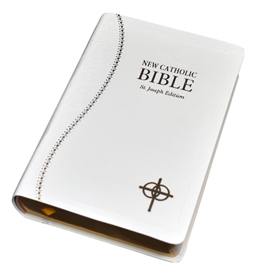 New Catholic Bible NCB St. Joseph Gift Edition Medium Size Marriage Edition White DuraLux